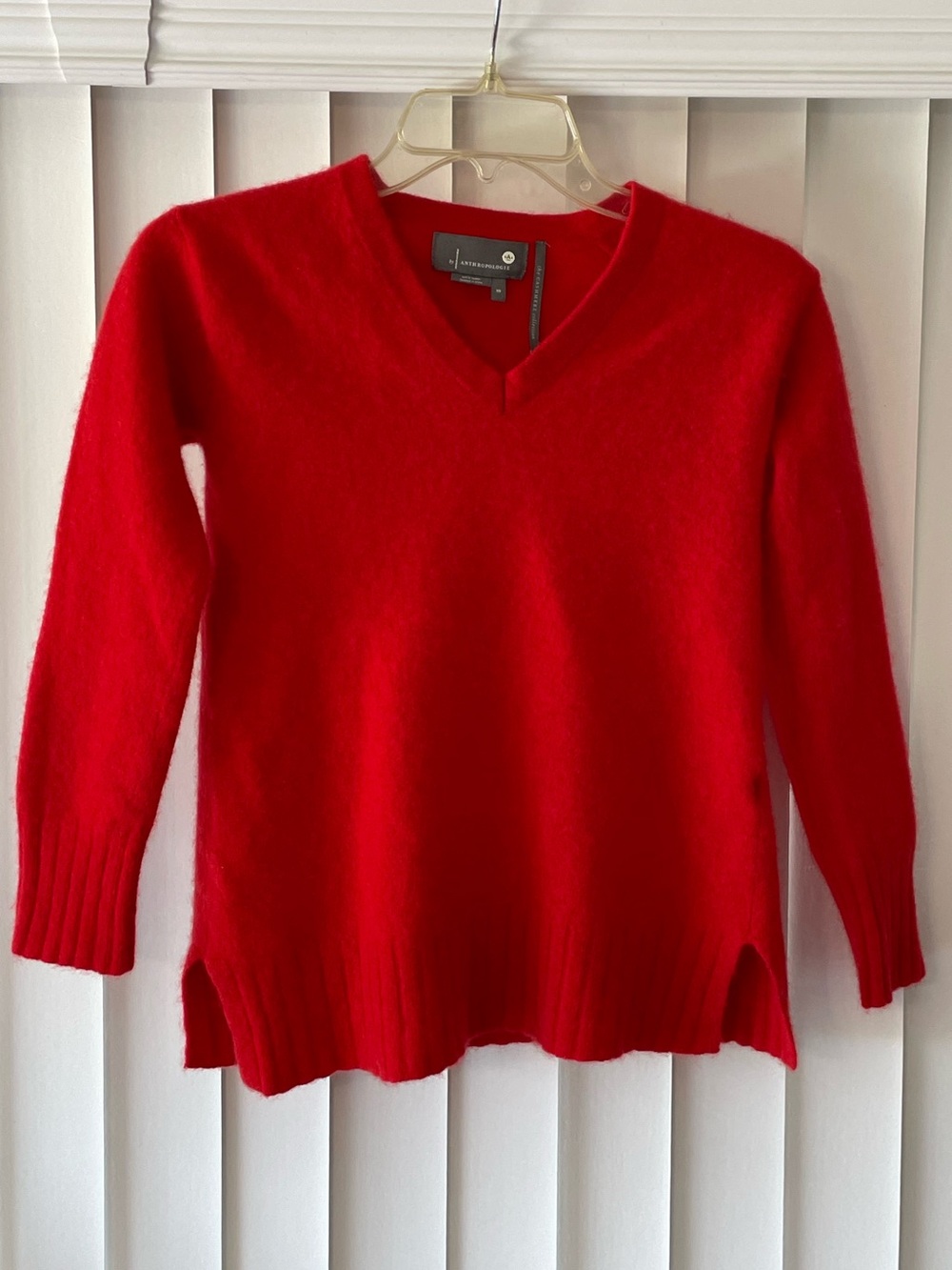 Anthropologie Red Cashmere Sweater- Size -XSmall
